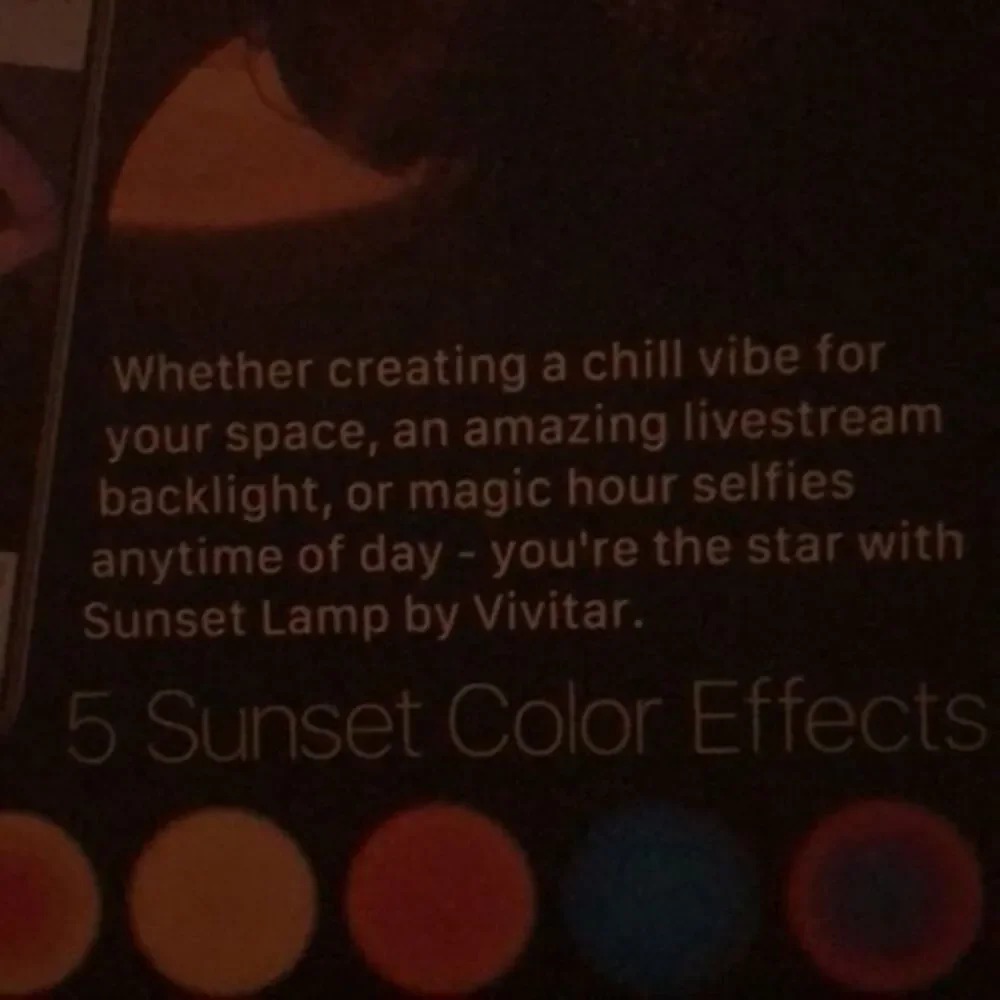 Vivitar light spotlight sunset multi color effects
